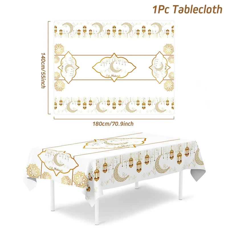 Eid Mubarak Table Runner Ramadan Elegant Ramadan & Eid Decoration