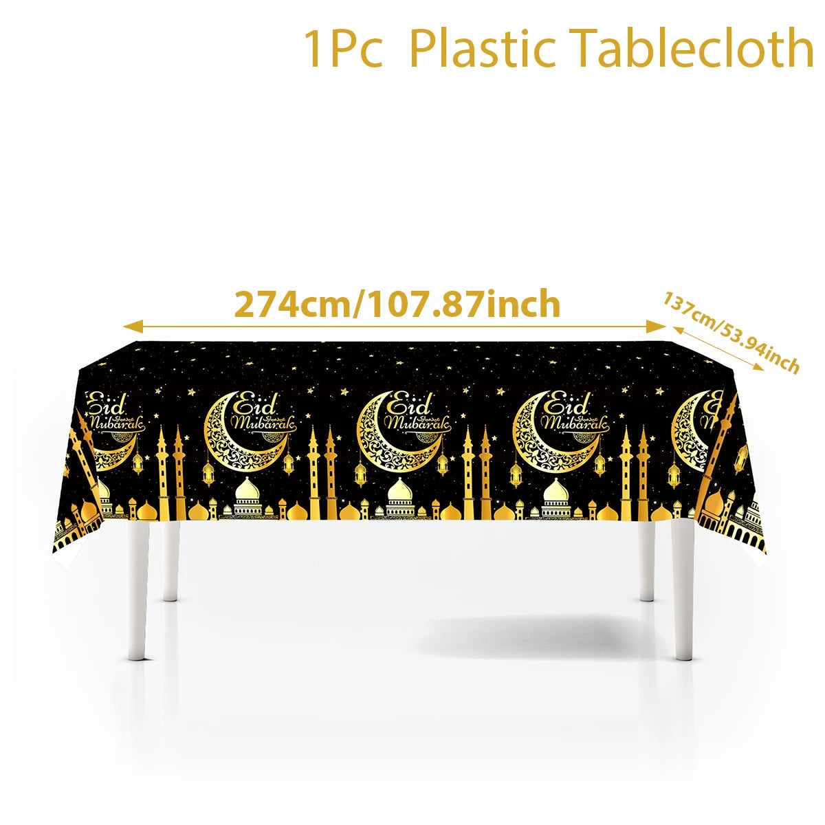 Eid Mubarak Tablecloths Ramadan Decoration