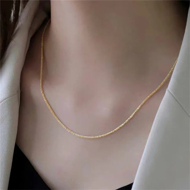 Sparkling Clavicle Chain Choker:
- Style: Fashion Jewelry
- For: Women
- Occasions:Wedding, Party, Birthday Gift