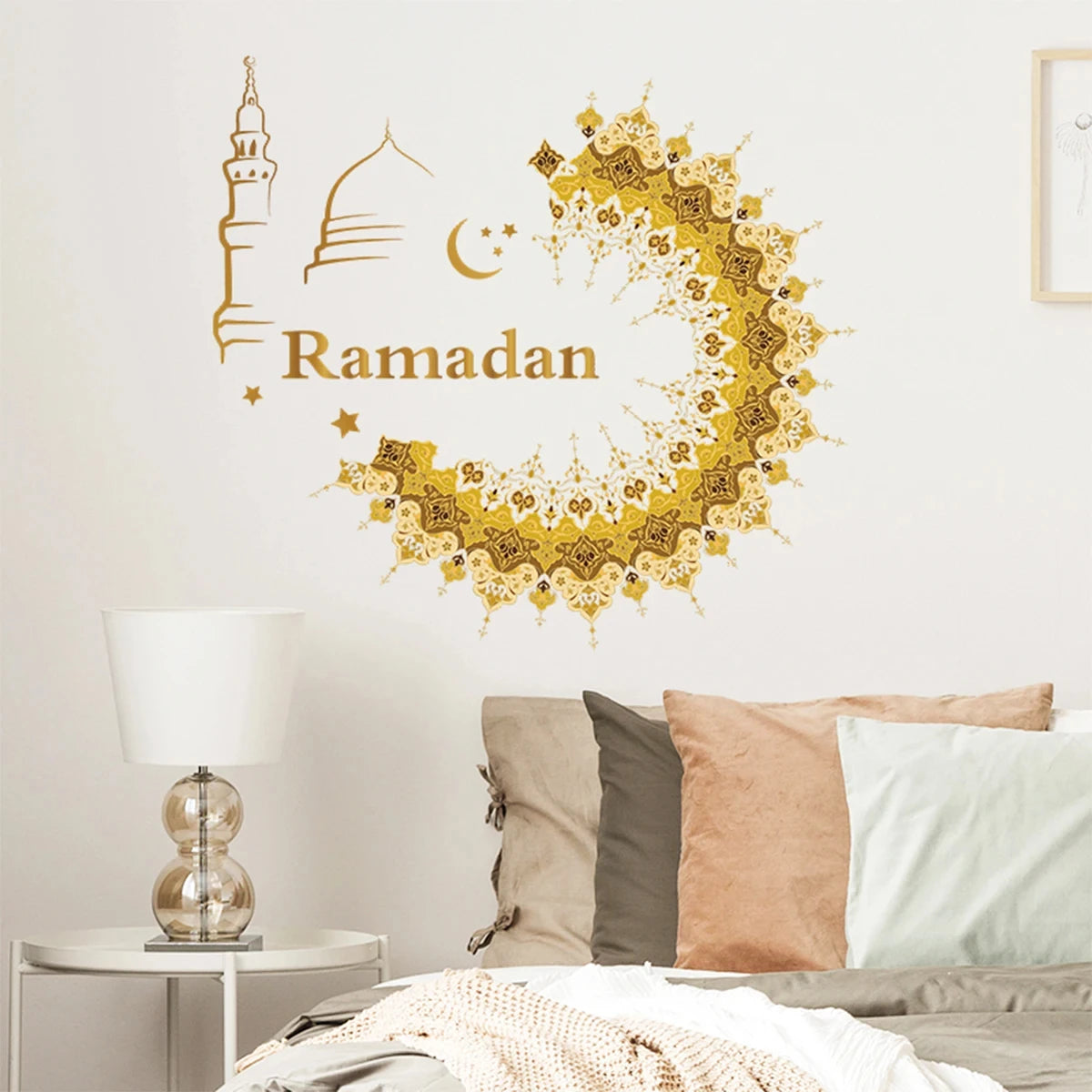 Eid Window Stickers Ramadan Decoration Eid Mubarak Decor for Home Ramadan Kareem Islam Muslim Party Supplies Eid Al-fitr