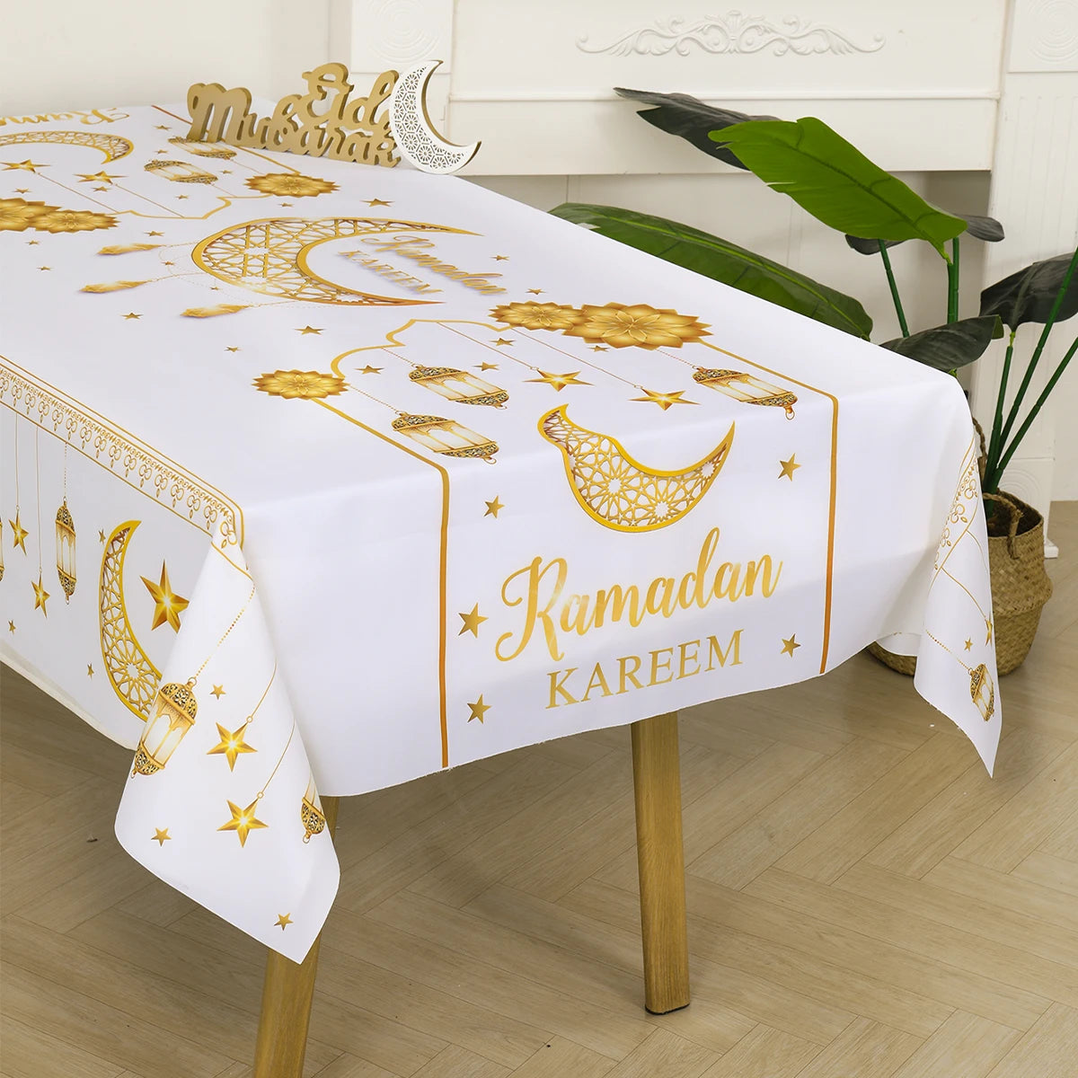 Eid Mubarak Tablecloths Ramadan Decoration