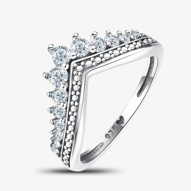 925 Sterling Silver Zircon Rings for Women Luxury Engagement High Quality