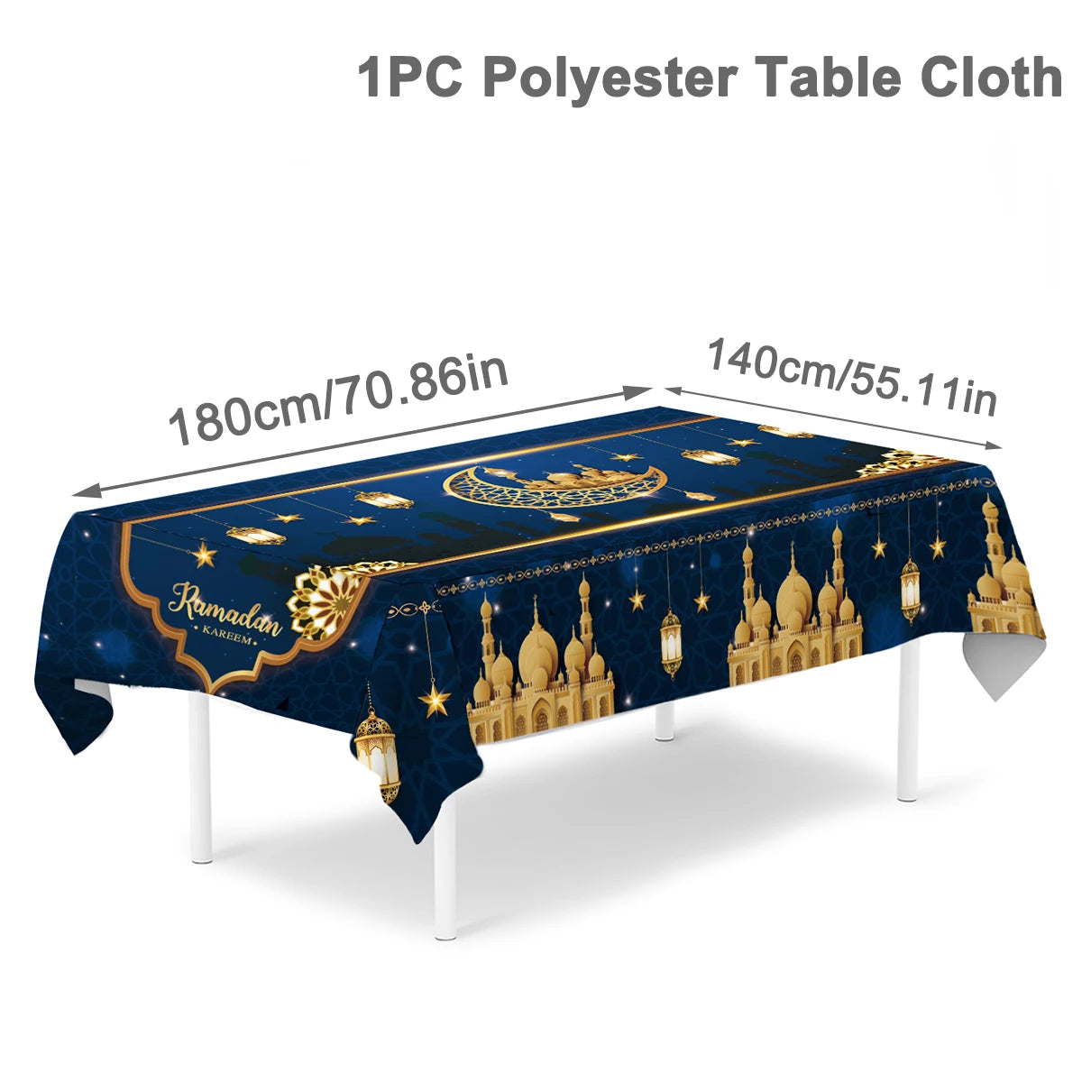 Eid Mubarak Tablecloths Ramadan Decoration