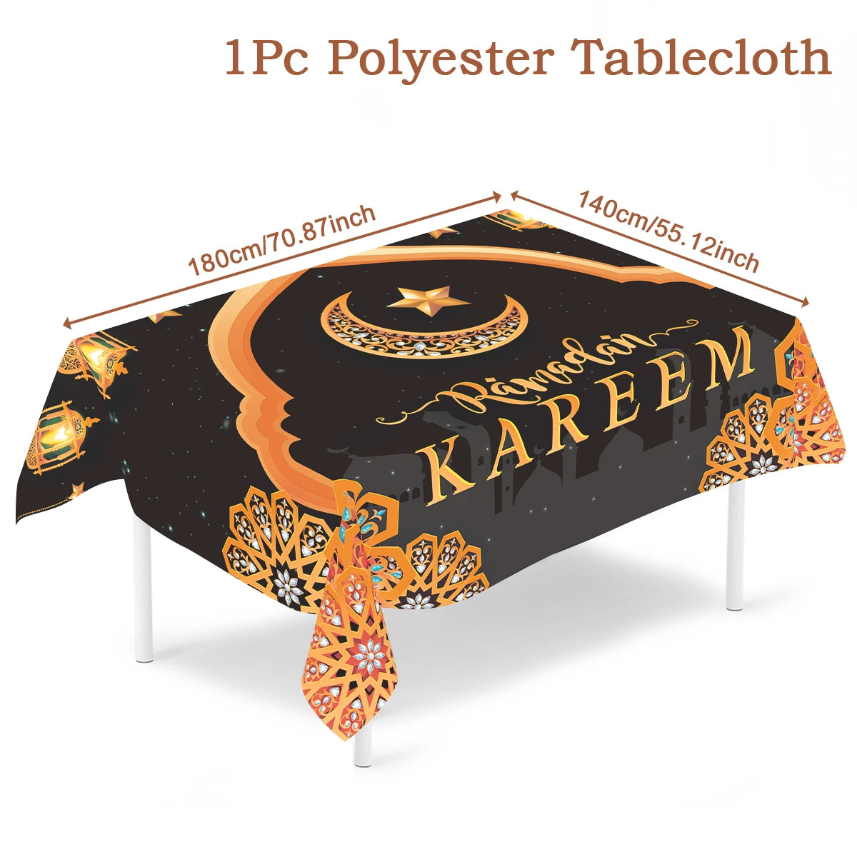 Eid Mubarak Table Runner Ramadan Elegant Ramadan & Eid Decoration