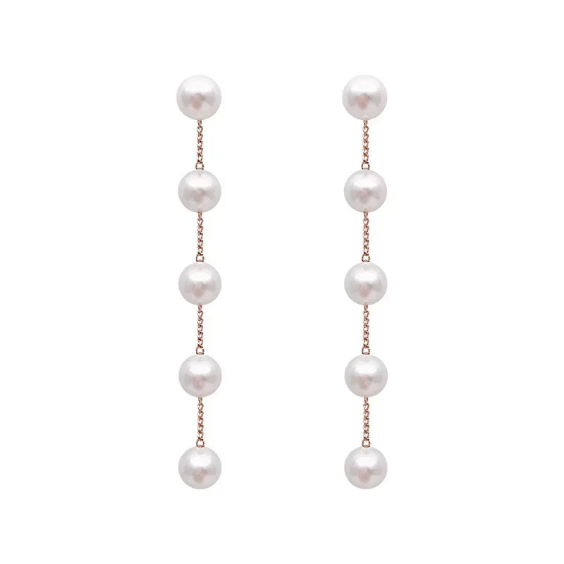 Simulation Pearl Long Earrings:
- Style: 2022 New Trend
- Design: Flower Rhinestone
- Type: Wedding Pendant Earrings