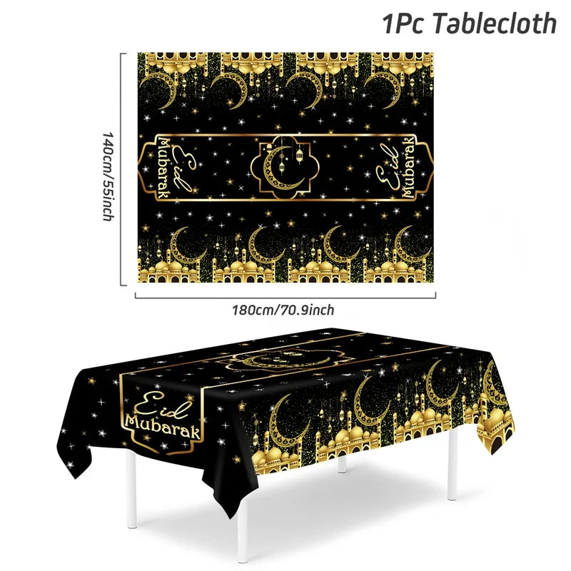 Eid Mubarak Table Runner Ramadan Elegant Ramadan & Eid Decoration