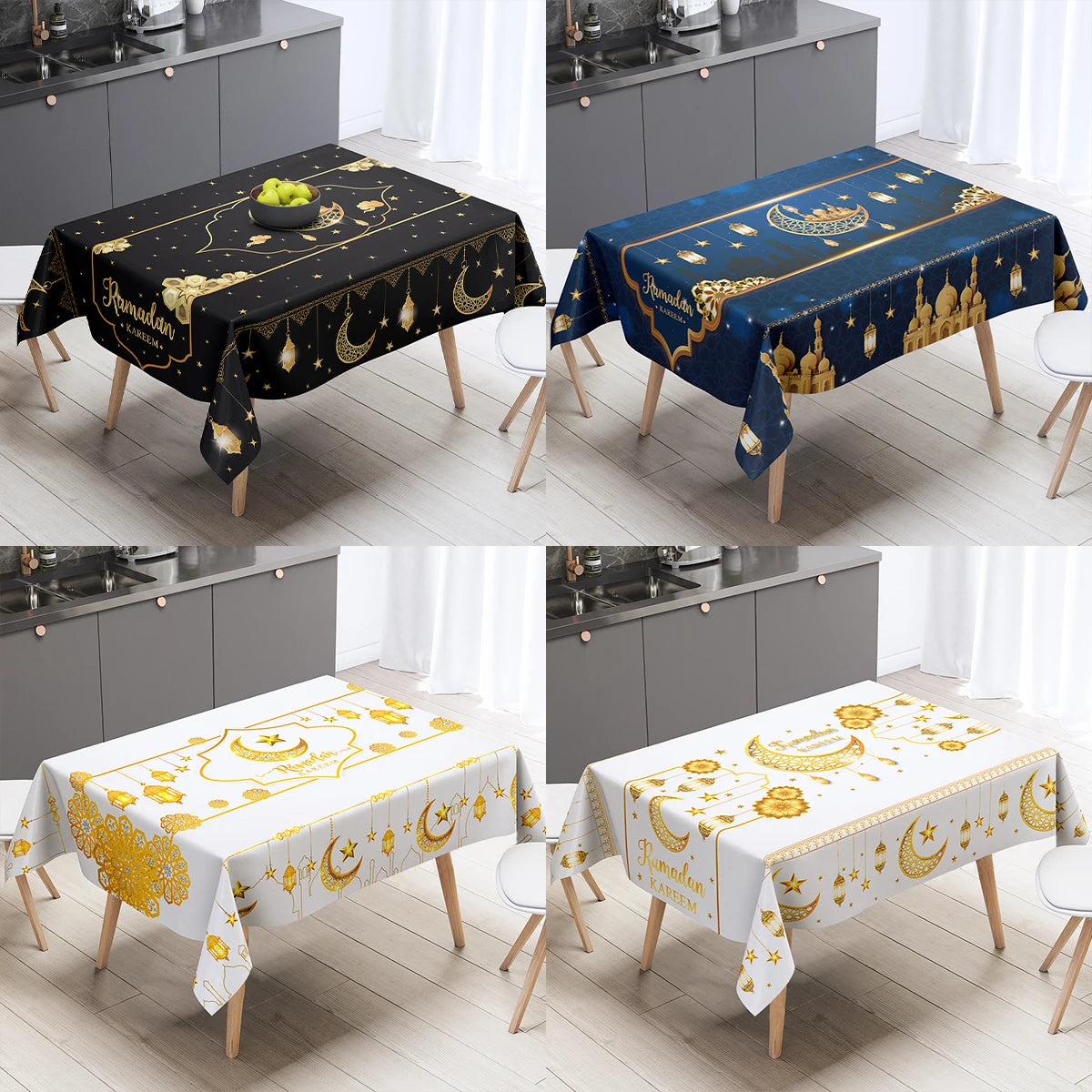 Eid Mubarak Tablecloths Ramadan Decoration