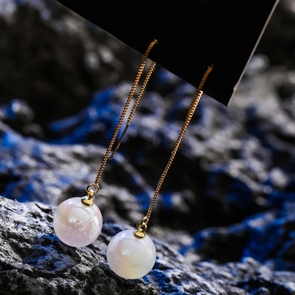 Simulation Pearl Long Earrings:
- Style: 2022 New Trend
- Design: Flower Rhinestone
- Type: Wedding Pendant Earrings